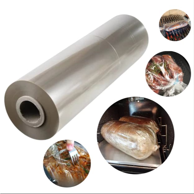 Bobina Papel Celofane Para Assados Churrasco Poliester 45cm X 65 Metros