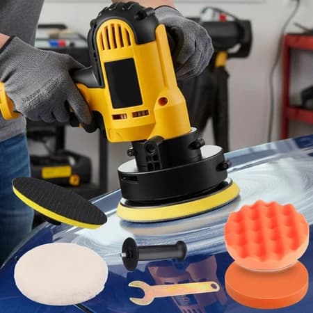 Polidor Politriz Lixadeira 850W Multifunções Angular Automotiva de Mão Esmerilhadeira