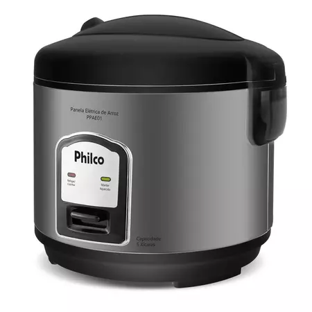 Panela de Arroz Elétrica Philco 5 Xícaras 1,6L PPAE01